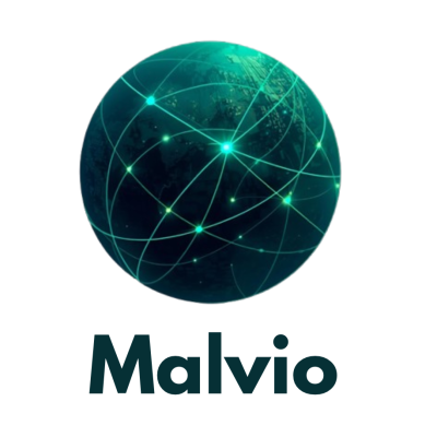 Malvio logo 17 new white
